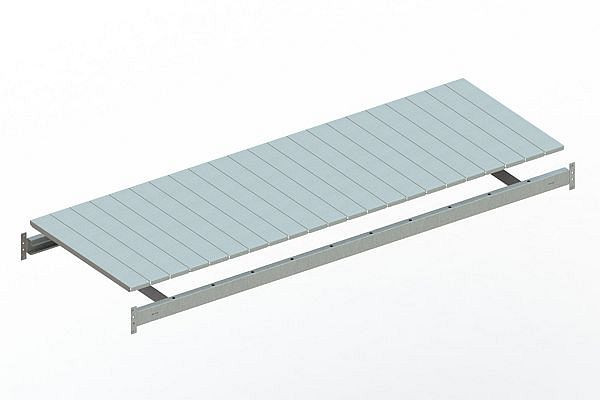 Meta MINI-RACK Zusatzboden 2200x800 mm, verzinkt, mit Stahlpaneelen, 20043038