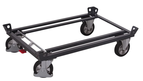 VARIOfit Fahrgestell, Ladefläche: 1.210 x 1.010 mm, RAL 7016 anthrazitgrau, Radsatz: Bereifung aus Elastikvollgummi, sw-870.501/AG