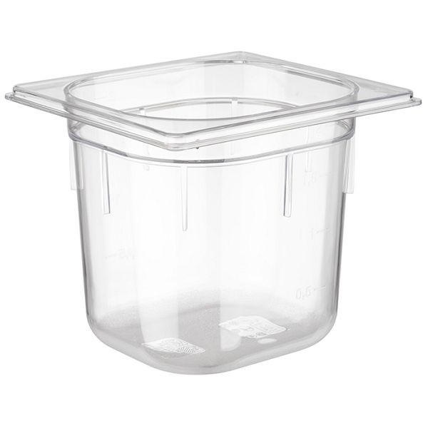 APS GN 1/6 Behälter, 17,6 x 16,2 cm, Tiefe: 150 mm, Polycarbonat, 2,2 Liter, 82040