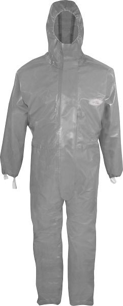 ASATEX CoverChem Plus ® Chemieschutzoverall, Abdeckblende mit Klettverschluss, Farbe: grau Größe: 5XL, CP300V-5X