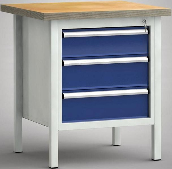KLW Standard-Werkbank - 750 x 700 x 840 mm L x T x H, WS052N-0750M40-E1632