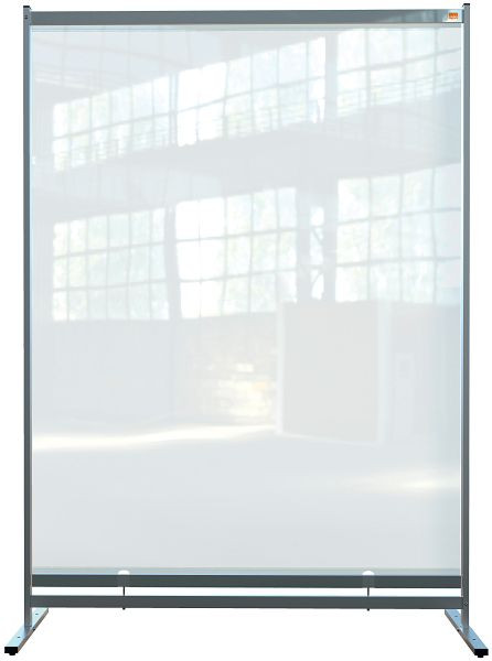 Nobo Premium Plus Stellwand aus durchsichtiger Folie, bodentief, 1480x2060mm, 1915553