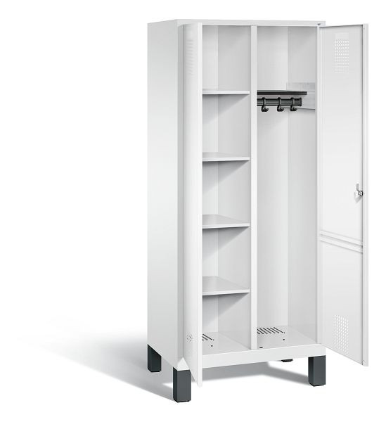 C+P Putzmittel-Spind Evolo, H1850xB810xT500mm, Farbe: Verkehrsweiß, 48060-22 S10079