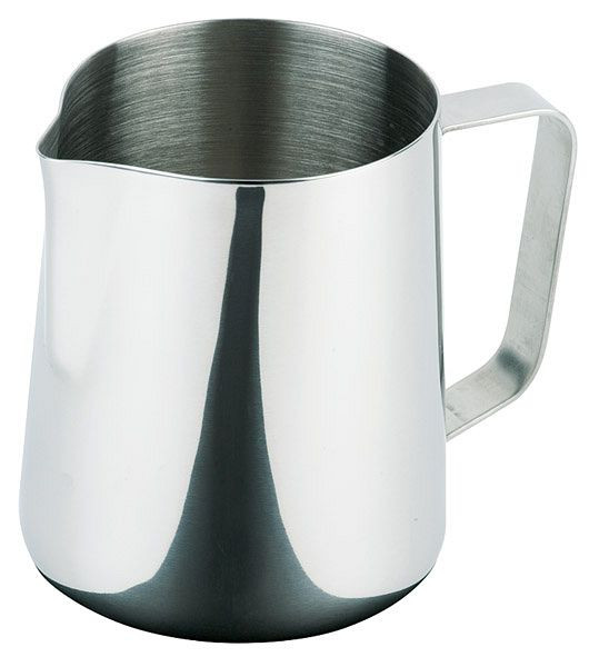 APS Milch- / Universalkanne, Ø 8 cm, Höhe: 10 cm, 0,35 Liter, Edelstahl, außen hochglanzpoliert, innen matt poliert, 10328