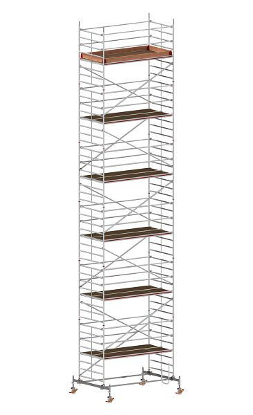 HYMER Fahrgerüst mit Fahrtraverse, Bühnenlänge 2,95 m, Rahmenteilbreite 1,50 m, Reichhöhe 13,60 m, 807313