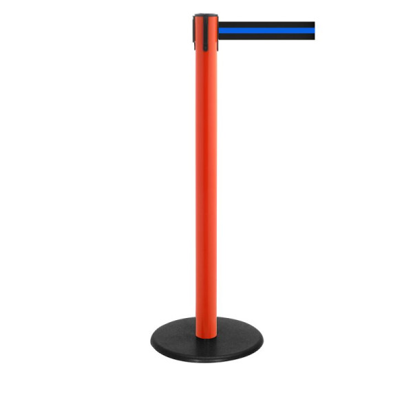 Stein HGS Personenleitsystem -P-Line Famous-, rot, schwarz/blau/schwarz waagerecht (gestreift), mit Sicherheitsverschluss (selbstlösend), Gurtlänge: 4 m, 12819-0703