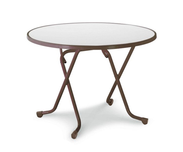 BEST Dublin, Klapptisch rund 100 cm, Braun, 26521010, 4043153002282