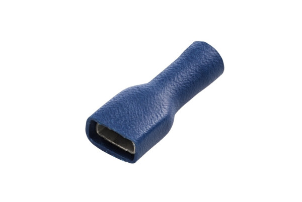 HELLA Leitungsverbinder, mit Staubschutz, blau, von: 1.5mm², bis: 2.5mm², Flachsteckhülse, 6,3 x 0,8, Set, 8KW 708 374-812