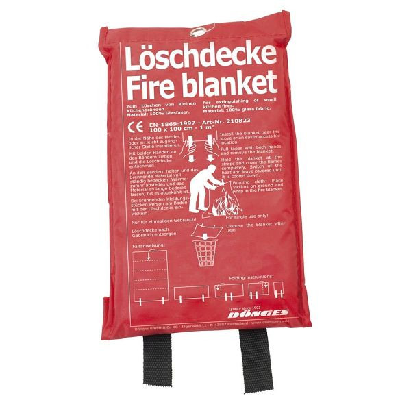MBS Zivilschutz Löschdecke EN 1869, 1.000 x 1.000 mm, 100559