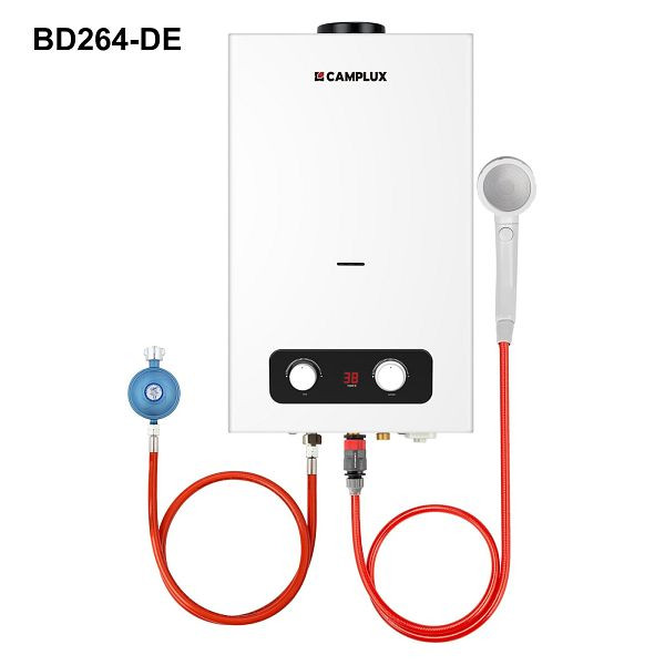 CAMPLUX 10L Tankless Gasdurchlauferhitzer 50mbar, BD264-DE