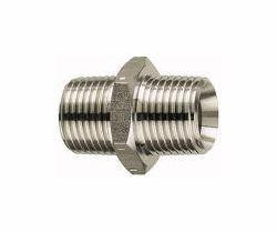 Riegler Doppelgewindenippel, Außengewinde konisch, nach ISO 7-1, 125711