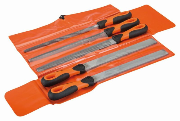 Bahco Feilensatz, ergo, 5-teilig, 250 mm, Hieb 1+2, 1-478-10-1-2