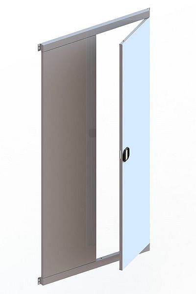 Meta CLIP Vorsatztür 1/1 RAL 7035 verschieden, 20061241