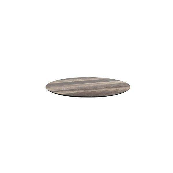 Feros HPL Tischplatte Tropical Wood Ø70 cm, 1270, 8719979477653