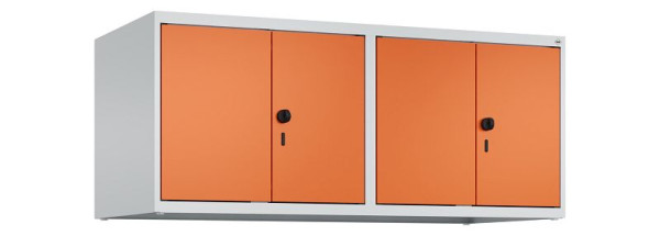 C+P Schrankaufsatz Classic PLUS, C Aufsatzschrank Classic PLUS, 4 Abteile, 500x1200x500mm, 7035/2004, Drehriegel, 080092-40 S10030