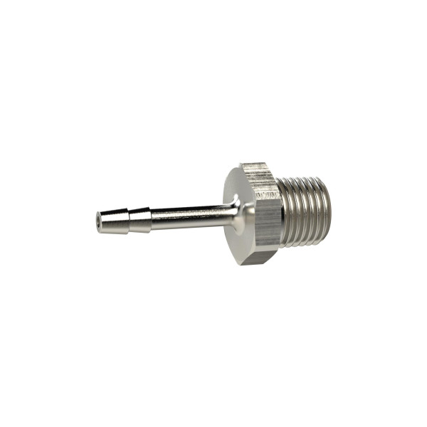 Riegler Einschraubschlauchtülle, R 1/8, für Schlauch LW 4, Messing vernickelt, 134184