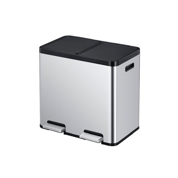 STEIN HGS Essential 1 Recycler Treteimer, edelstahl, matt, 22 + 22 Liter, 83999.0002