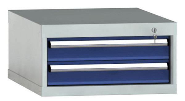 KLW Schubladenschrank 300 x 572 x 605 mm H x B x T, Einbaumaß: 200 mm, Einteilung: 27x27 Einheiten, VU / 200 kg, SEA0300-02UP-001