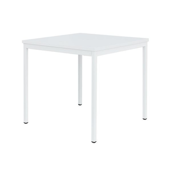 Lüllmann Besprechungstisch, 750 x 800 x 800 mm, signalweiß, 331017