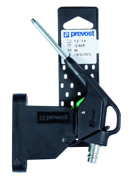 Prevost prevo S1 Blaspistole mit Wandhalterung Bg Fix+Ps1, Düse: Metall MTL, grün, FEBG 07MTLP
