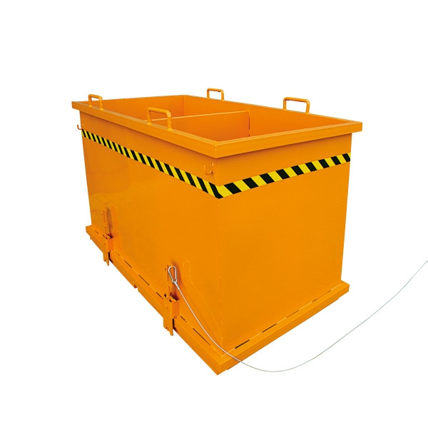 Eichinger Industrie Klappbodenbehälter Sortiersystem, 2x900 Liter reinorange, 20360100000000