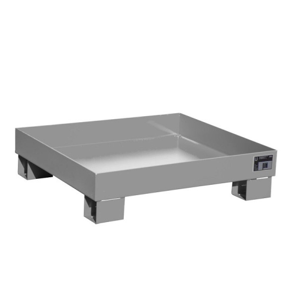 STEIN HGS Auffangwanne AW 60, 68 Liter, RAL 7005 mausgrau, Gesamthöhe 220 mm, lackiert, Kleingebinde, ohne Gitterrost, 79186.0017