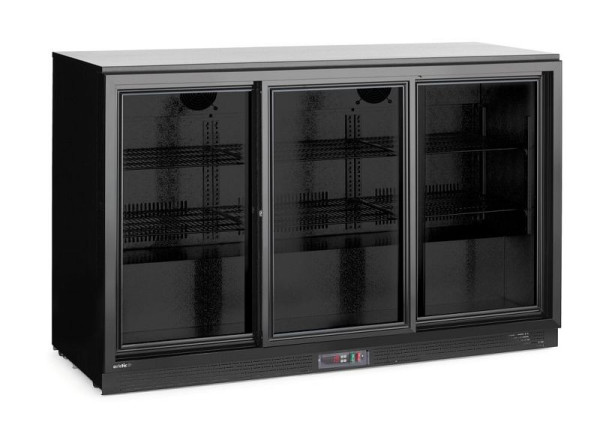 Arktic Backbar-Kühlschrank schwarz, mit 3 Schiebetüren 308 l, 236901
