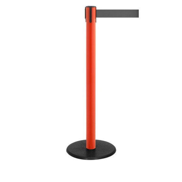 Stein HGS Personenleitsystem -P-Line Famous-, rot, grau, mit magnetischem Gurtendstück, Gurtlänge: 4 m, 12819-0804