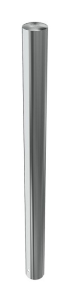 Schake Edelstahlpfosten Ø 89 mm, ortsfest, zum Einbetonieren Gesamtlänge: 1200 mm, ohne Verschluss, ohne Öse, 4089