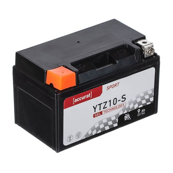 Accurat Sport GEL YTZ10S Motorradbatterie 9Ah 12V 130A, MBG-YTZ10S