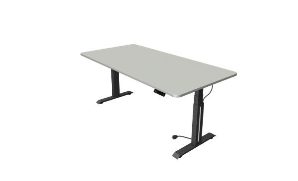 Kerkmann Sitz-/Stehtisch Move Professional, B 2000 x T 1000 mm, elektrisch höhenverstellbar von 640-1290 mm, lichtgrau, 10070911