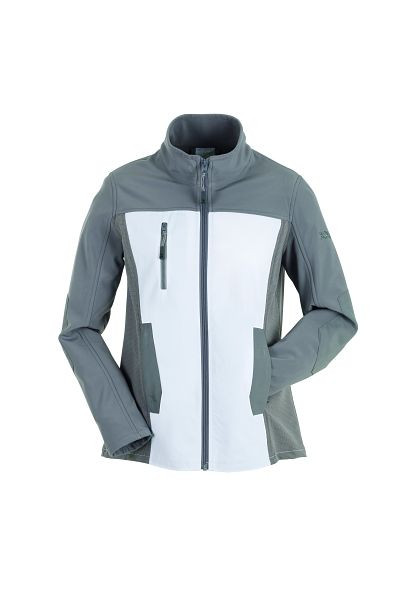 Planam Norit Damen Hybridjacke, weiß/zink, Größe 54, 6518054