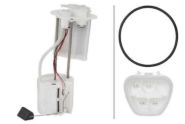 HELLA Kraftstoff-Fördereinheit, 12V, elektrisch, 4-polig, mit Dichtung, 8TF 358 303-121
