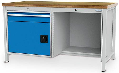 Bedrunka+Hirth Kastenwerkbank Serie 1500 R24-24, 1x50, 1x100 mm, 1500 x 750 x 959 mm, 03.15.027V9