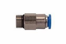 Riegler Gerades Rückschlagventil, Durchflussrichtung Gewinde zum Schlauch, Außengewinde zylindrisch mit O-Ring (NBR), 110223