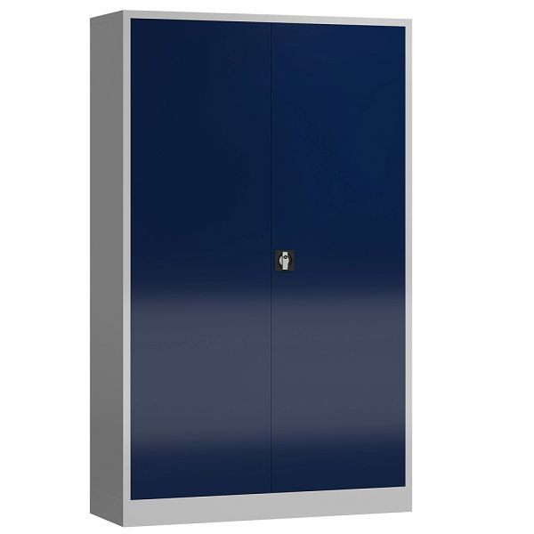Lüllmann ClassiX Flügeltürenschrank, 1945 x 1200 x 420 mm, lichtgrau/enzianblau, X-530371