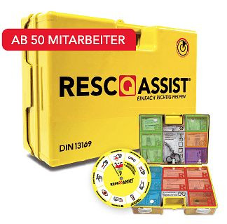 MBS Medizintechnik Verbandkoffer RescQassist Q100 - gefüllt nach DIN 13169, 100751