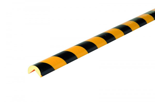 SafetyMarking Warn- und Schutzprofile - Kantenschutz, Prallschutz: Kreisform 40/40, Typ A, LxBxH 100x4x cm, gelb/schwarz, selbstklebend, DC10010