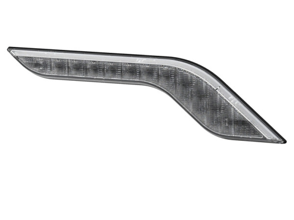 HELLA LED-Warnleuchte - Shapeline Style - 12/24V - gelb - geschraubt - Stecker: AMP - 2-polig - hinten rechts, 2XW 013 493-021