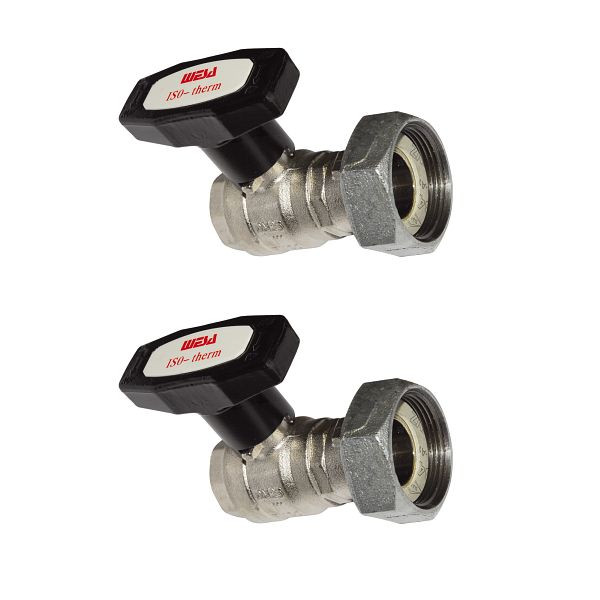 Solarbayer Kugelhahnset mit Verschraubung, 500002200, 4067699809822