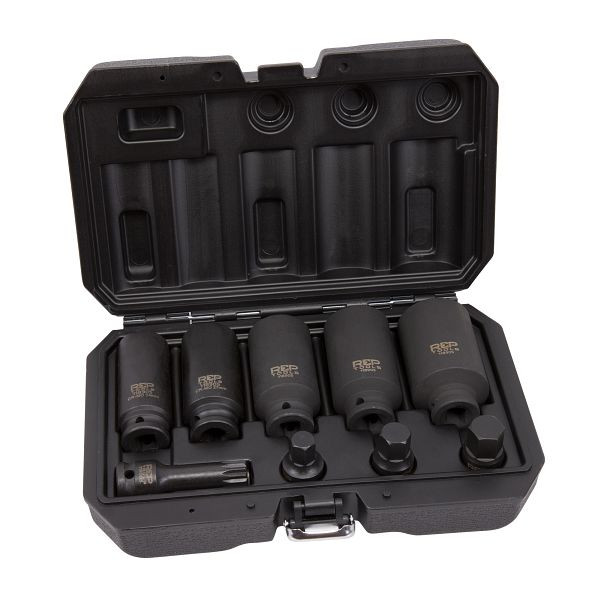 RepTools Kraft-Steckschlüssel für alle Antriebswellen, 12-kant, 1/2, 9-teilig, XXL-118905