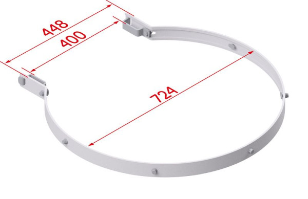 HYMER Rückenschutzring, Aluminium, 0051600, 4019502343481