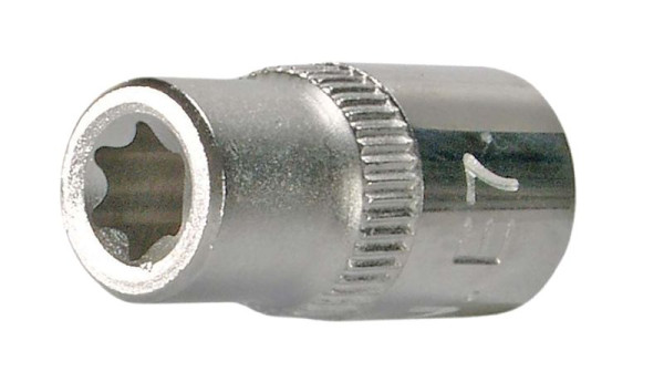 SW-Stahl Steckschlüsseleinsatz, 1/4", E-Profil, E7, 05461L