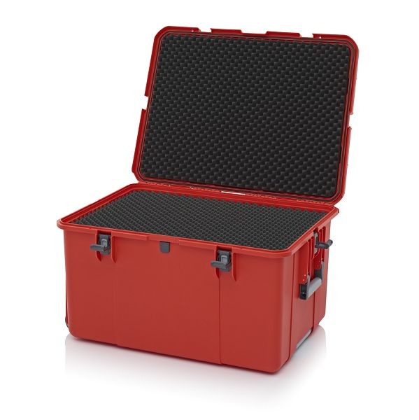 Auer Schutzkoffer Pro Trolley, Blutorange, ohne Schloss, Noppenschaumpolster, CP 8644 B3-2002
