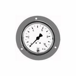 Wika Standardmanometer mit Frontring Stahlblech verchromt, Anschluss hinten, zentrisch, 101856