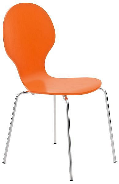 CLP Besucherstuhl Diego, orange, 1036909, 4250420206506
