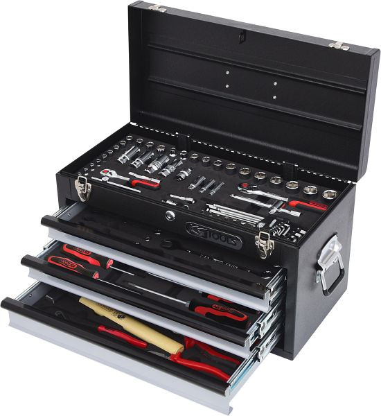 KS Tools 1/4"+3/8" CHROMEplus Universal-Werkzeug-Satz, 99-teilig, 918.0250