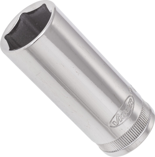 VIGOR Steckschlüsseleinsatz, lang, Vierkant hohl 10 mm (3/8 Zoll), Außen-Sechskant Profil, 19 mm, V2315N