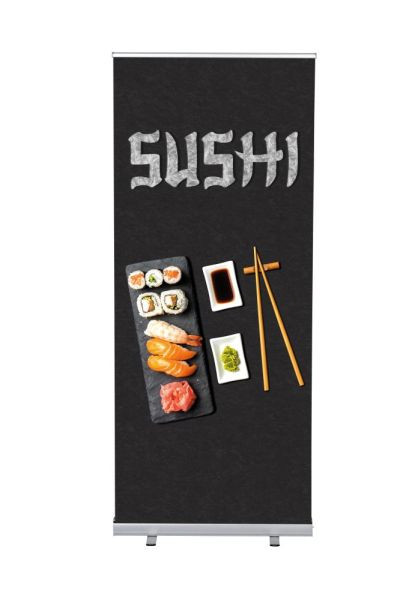 Showdown Displays Roll-Banner Budget 85 Komplettset Sushi, RBB085LSFI325