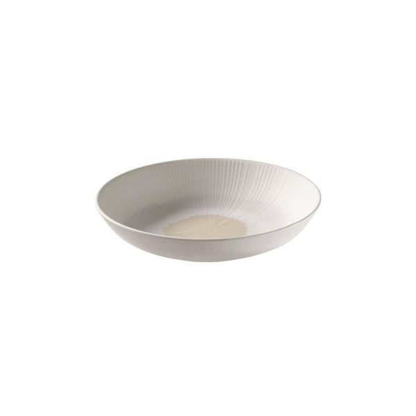 APS Schale -BLUSH- Ø 22,5 cm, H: 4,5 cm, 0,8 Liter, Melamin Weiß/Beige, 85510